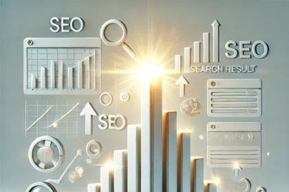 Illustration showing rising search rankings and SEO elements representing how trend-driven sites rank fast in Google Love2Love.lv