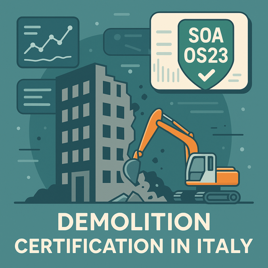 SOA OS23: Demolition Certification in Italy